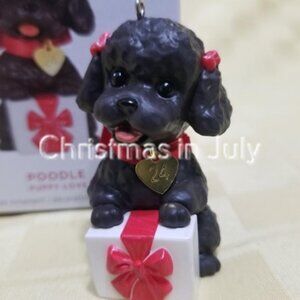 Hallmark 2024 Poodle Puppy Love Dog series Christmas Ornament